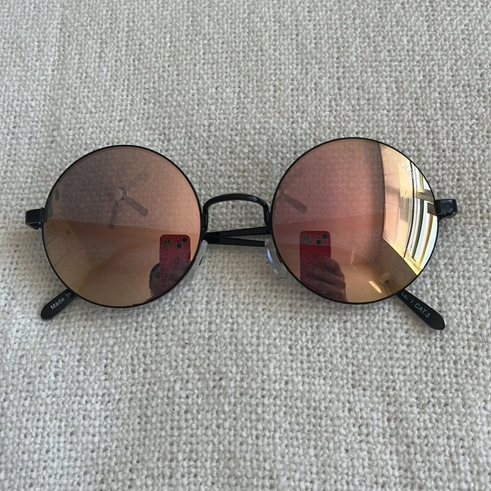 Round sunglasses Quay‎ Zara H&M